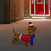 Northlight 26" LED Lighted Dachshund Dog Outdoor Christmas Decoration Image 1