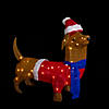 Northlight 26" LED Lighted Dachshund Dog Outdoor Christmas Decoration Image 2