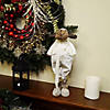 Northlight 26" White and Brown Standing Boy Moose Christmas Tabletop Figure Image 1