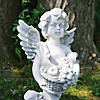 Northlight 28.75" Cherub Angel Standing on Pedestal Outdoor Garden Statue Image 2
