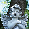 Northlight 28.75" Standing Cherub Angel on Pedestal Outdoor Garden Statue Image 2