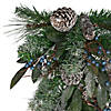 Northlight 28" Mixed Pine and Blueberries Artificial Christmas Teardrop Swag - Unlit Image 1