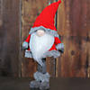 Northlight 28" Red Standing Christmas Santa Claus Gnome with Gray Faux Fur Trim Image 3