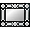 Northlight 29.5" Black Framed Geometric Style Rectangular Wall Mirror Image 1