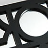 Northlight 29.5" Black Framed Geometric Style Rectangular Wall Mirror Image 3