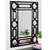 Northlight 29.5" Black Framed Geometric Style Rectangular Wall Mirror Image 4