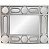 Northlight 29.5" Gray Framed Geometric Design Rectangular Wall Mirror Image 1