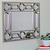 Northlight 29.5" Gray Framed Geometric Design Rectangular Wall Mirror Image 1