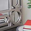 Northlight 29.5" Gray Framed Geometric Design Rectangular Wall Mirror Image 2