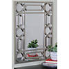 Northlight 29.5" Gray Framed Geometric Design Rectangular Wall Mirror Image 4