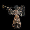 Northlight - 3.5' White 3D Pre-Lit Trumpeting Angel Outdoor Christmas Decoration Image 1