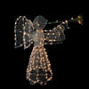 Northlight - 3.5' White 3D Pre-Lit Trumpeting Angel Outdoor Christmas Decoration Image 1