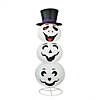 Northlight 3.6&#39; Pre-Lit Happy Ghost with Hat Halloween Outdoor Yard Art Decor Image 1