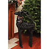 Northlight - 3' Black Glitter Wicker Standing Reindeer Christmas Decoration Image 1