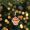 Northlight 3" Cupcake Glass Christmas Ornament Image 1