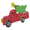 Northlight 3' LED Lighted Red Truck with Christmas Tree Outdoor Decoration Image 3