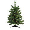 Northlight 3' Pre-Lit Full Canadian Pine Artificial Christmas Tree - Clear Lights Image 1