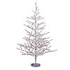 Northlight 3' Pre-Lit LED Silver Tinsel Twig Artificial Christmas Tree - Clear Lights Image 1