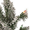 Northlight 3' Pre-Lit Medium Heavily Flocked Artificial Christmas Tree - Multi-Color Lights Image 2