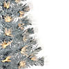Northlight 3' Pre-Lit Silver Fiber Optic Artificial Christmas Tree  Warm White Lights Image 2