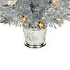 Northlight 3' Pre-Lit Silver Fiber Optic Artificial Christmas Tree  Warm White Lights Image 4