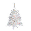 Northlight 3' Pre-Lit Snow White Artificial Christmas Tree  Multi Lights Image 1