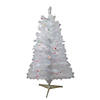 Northlight 3' Pre-lit White Iridescent Pine Artificial Christmas Tree - Multi Lights Image 1