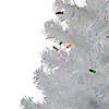 Northlight 3' Pre-lit White Iridescent Pine Artificial Christmas Tree - Multi Lights Image 1