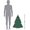 Northlight 3' Pre-lit White Iridescent Pine Artificial Christmas Tree - Multi Lights Image 4