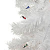 Northlight 3' Pre-lit White Pine Artificial Christmas Tree - Multi Lights Image 1
