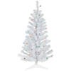 Northlight 3' Pre-lit White Pine Artificial Christmas Tree - Multi Lights Image 1