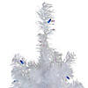 Northlight 3' Pre-Lit White Pine Slim Artificial Christmas Tree - Blue Lights Image 2