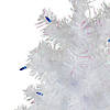 Northlight 3' Pre-Lit White Pine Slim Artificial Christmas Tree - Blue Lights Image 3