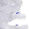 Northlight 3' Pre-Lit Woodbury White Pine Slim Artificial Christmas Tree  Blue Lights Image 1