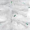 Northlight 3' Pre-Lit Woodbury White Pine Slim Artificial Christmas Tree  Green Lights Image 1