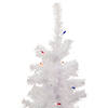 Northlight 3' Pre-Lit Woodbury White Pine Slim Artificial Christmas Tree  Multi Lights Image 2