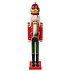 Northlight - 3' Red Wooden Christmas Nutcracker King Image 1