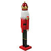 Northlight - 3' Red Wooden Christmas Nutcracker King Image 2