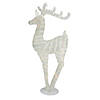 Northlight - 3' White Glitter LED Reindeer Christmas Decor Image 1