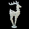 Northlight - 3' White Glitter LED Reindeer Christmas Decor Image 3
