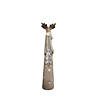 Northlight - 30" Brown and Silver LED Lighted Reindeer Christmas Tabletop Figurine Image 1