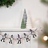 Northlight 30" Gray and White Knit Gnome Novelty Christmas Garland Image 1