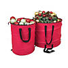 Northlight - 30" Red and Black Extra Large Pop-Up Christmas Decorations Storage Bag Image 1
