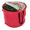 Northlight - 30" Red and Black Extra Large Pop-Up Christmas Decorations Storage Bag Image 2