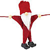 Northlight 30" Red and White Knit Gnome Novelty Christmas Garland Image 1