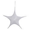 Northlight 30" White Tinsel Foldable Christmas Star Outdoor Decoration Image 1