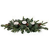 Northlight 32" Artificial Mixed Pine and Pine Cones Christmas Candle Holder Centerpiece Image 1