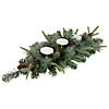 Northlight 32" Artificial Mixed Pine and Pine Cones Christmas Candle Holder Centerpiece Image 3