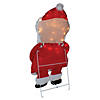 Northlight 32-Inch Lighted Chenille Santa with Lights Outdoor Christmas Decoration Image 4