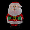 Northlight 32" Lighted 2D Chenille Santa Outdoor Christmas Decoration Image 2